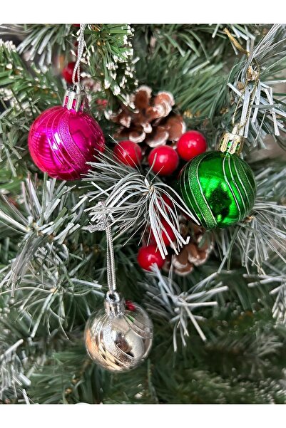 Partifabrik Новорічна ялинка Прикраса Циркові кульки Набір прикрас 4 см 6 шт.