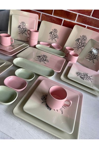 Keramika Colorful Flavors 28 Piece Breakfast Set