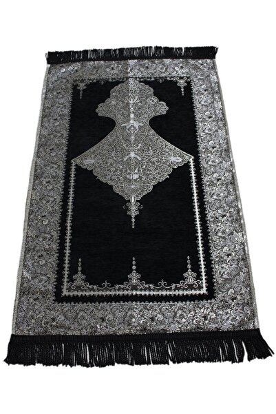 Believe NURSACE GOBLEN ŞÖNİL SECCADE SİYAH SİMLİ 70x120