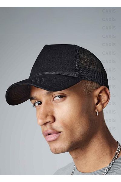 GYES Pălărie unisex sport cu plasă de vară neagră