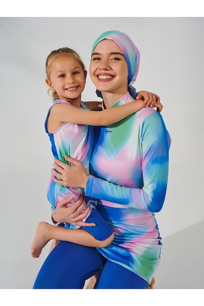 ALFASA Costum de baie cu mâneci zero pentru copii