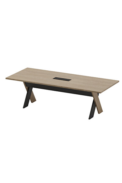 Çağın Ofis Mobilyaları Omix Toplantı Masası 240 cm (Budva/Antrasit)