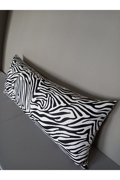 BARERMO Hugging pillow, 1 meter length pillow, pillow, long pillow, zebra pillow, black and white pillow