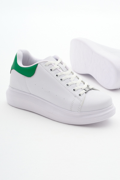 Tonny Black Unisex Beyaz Yeşil Spor Ayakkabı V2alx
