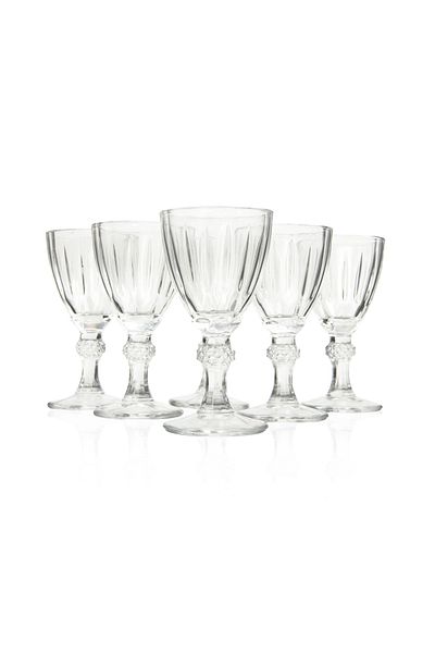 AROW Daisy 6-Legged Coffee Side Water Cup - Transparent - 60 ml