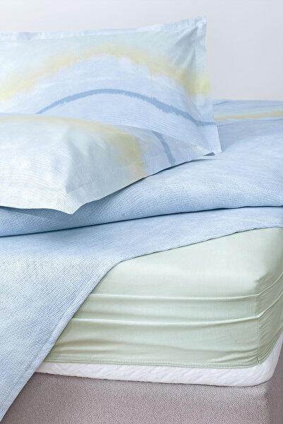 Yataş Lea Double 100% Cotton Pique Set - Blue