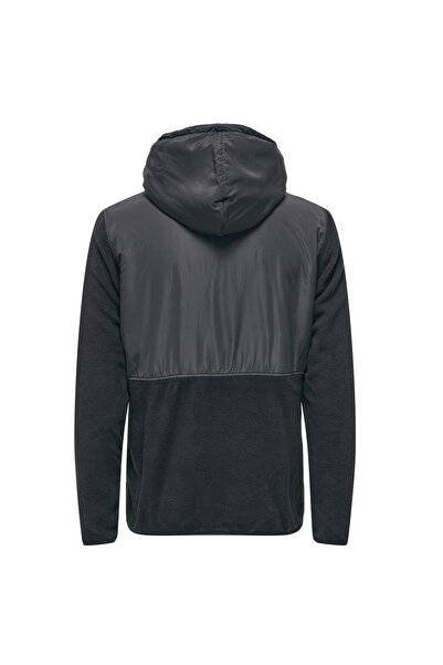 Only & Sons Kapüşon Yaka Siyah Erkek Sweatshırt 22026190_onsnoah Reg Fleece Z...