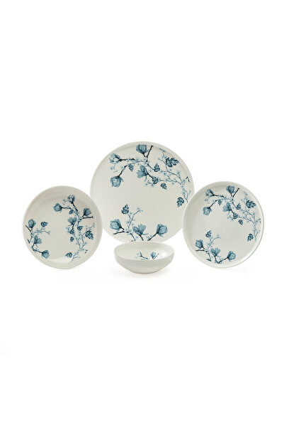 İpek Anemon 24 Parça Porselen Yemek Takımı - Renkli