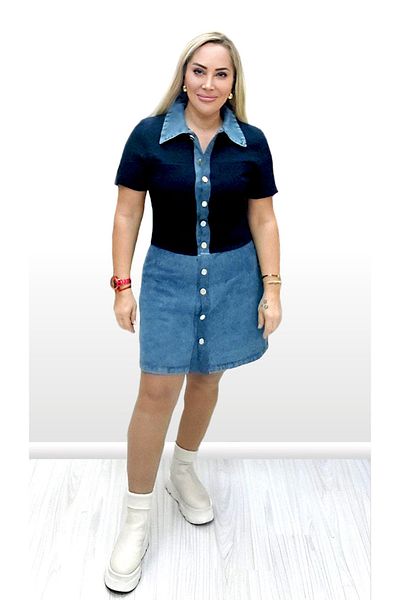 KEYYMOD Denim Garnished Dress