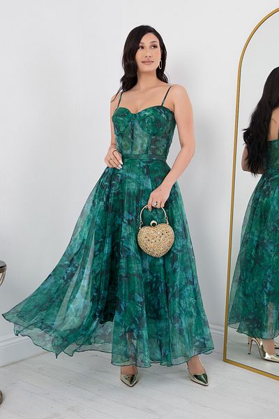PULLIMM DNS1579 Model Strappy Tulle Dress