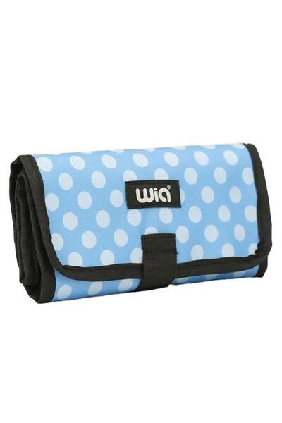 Wia Artistic Brush Bag 25 Compartments Light Blue Polka Dot Code: 216