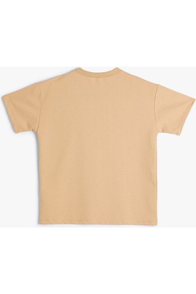 Koton T-Shirt mit Aufdruck „Florida City“ und kurzen Ärmeln, Rundhalsausschnitt