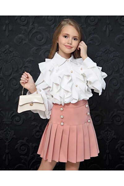 By Feyza Kids Collection Costumul elegant pentru fete de sezon nou