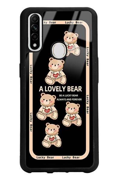 Spoyi Oppo A31 Lucky bear Tasarımlı Glossy Telefon Kılıfı