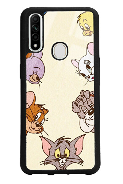 Spoyi Oppo A31 Tom and Jerry Tasarımlı Glossy Telefon Kılıfı