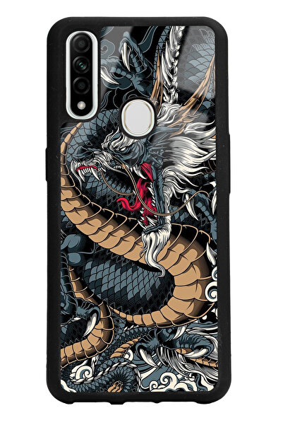 Spoyi Oppo A31 Ejderha Tasarımlı Glossy Telefon Kılıfı