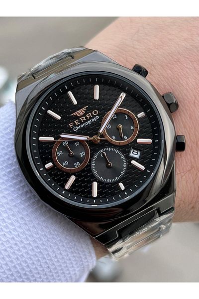 FERRO Inner Functions Active Chronograph 30 Mt Waterproof Men's Wrist Watch xf0027