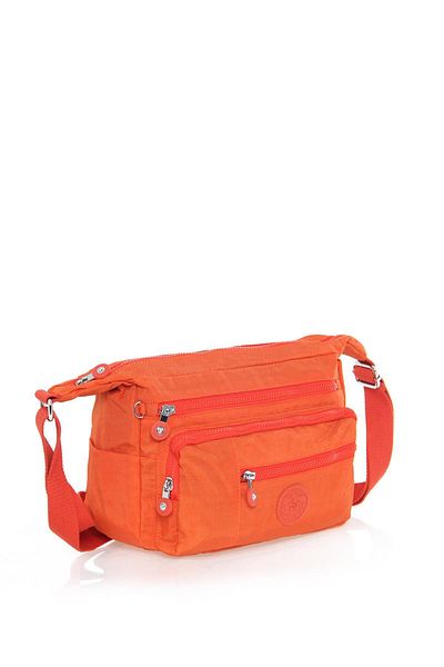 ÇÇS Ççs 3 Front Pockets Women's Shoulder and Crossbody Bag 16382-Orange 0096