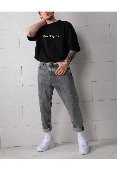Stendhal Los Angeles Printed Unisex Oversize T-shirt - Relaxed Fit