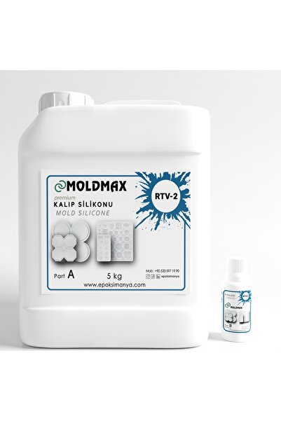 Epoksimax RTV-2 KALIP SİLİKONU 20 SHORE PREMIUM EKSTRA PARLAK 5 KG