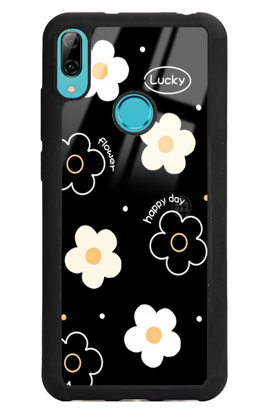 Spoyi Huawei Y6 (2019) Lucky Happy Day Tasarımlı Glossy Telefon Kılıfı