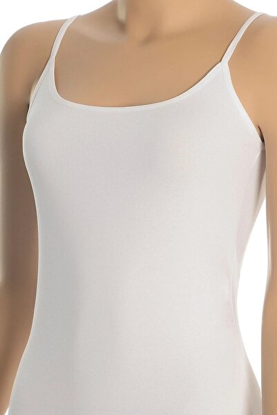 Ceylanoğlu Kadın Likralı Saten İp Asklı Atlet