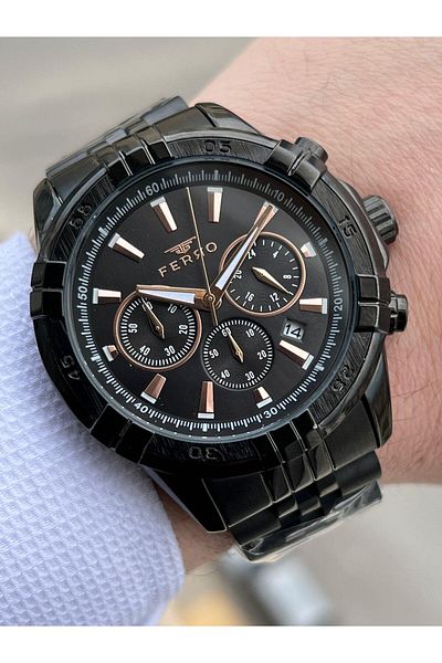 FERRO Inner Functions Active Chronograph 30 Mt Waterproof Men's Wrist Watch xf0036