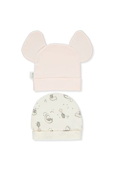 Bebetto INTERLOCK HAT 2-PACK (SLEEPY CUTE) C 1037