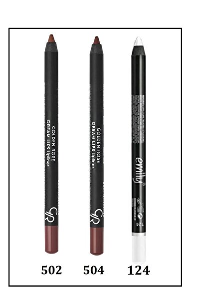 Golden Rose En Trend Dream Eyes - Emily Göz -Dudak Kalemi 502-504-124 3'lü Set