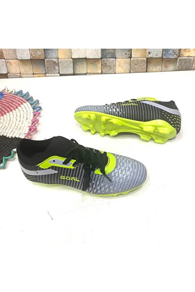 GOAL Yeni Sezon Siyah Tam Kalıp Kaymaz Taban Kalın Dişli Erkek Krampon