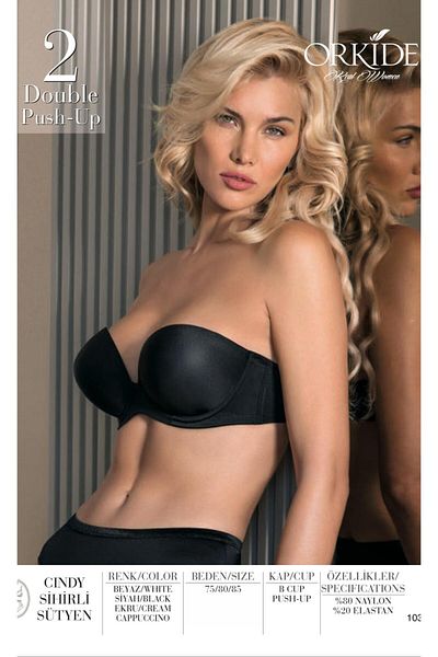 Orkide Cindy 2-size magnifying full push-up padded magic support bra