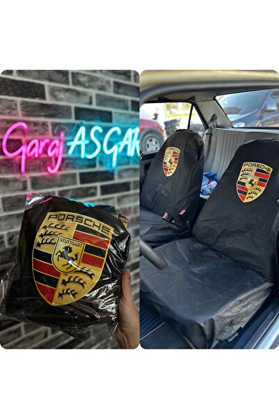 as garaj PORSCHE  LOGOLU TELA SERVİS KILIFI ÖN 2'Lİ