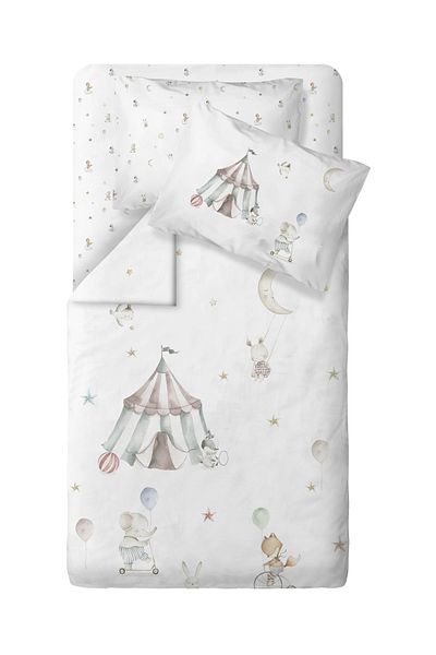 Casadora Baby Circus 100% Cotton Satin Baby Duvet Cover Set