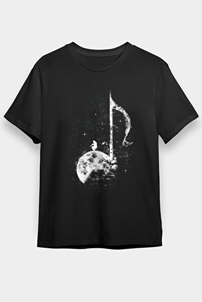 Darkhane تي شيرت للأطفال للجنسين باللون الأسود من نوت مون