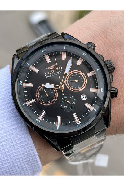 FERRO Inner Functions Active Chronograph 30 Mt Waterproof Men's Wrist Watch xf0047