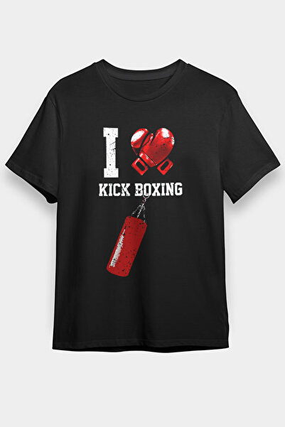 Darkhane تي شيرت أسود للأطفال من الجنسين من كيك بوكسينغ