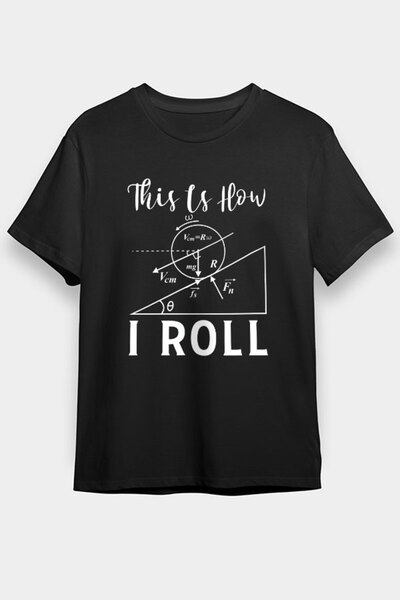 Darkhane تي شيرت أسود للأطفال من الفيزياء والميكانيكا للجنسين