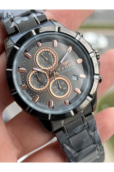 FERRO Inner Functions Active Chronograph 30 Mt Waterproof Men's Wrist Watch xf0043