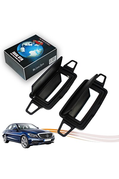 İDEAL OTOMOTİV طقم مرآة حاجب الشمس لليسار واليمين لسيارة Mercedes C W205 (201...