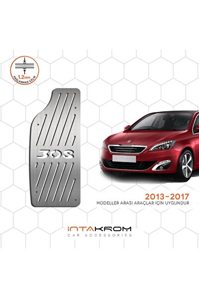 İntachrom Peugeot 308 Krom Ayak Dinlendirme Pedalı 2013 - 2017