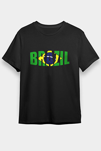 Darkhane Brezilya Siyah Unisex Tişört T-Shirt