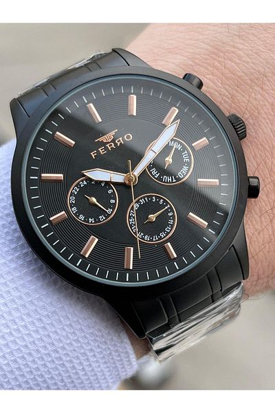 FERRO Inner Functions Active Chronograph 30 Mt Waterproof Men's Wrist Watch xf0049