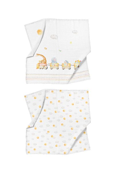 Casadora Baby Loco Voyage Cotton Muslin Cover Set (90x90 Cm 2 Pieces)