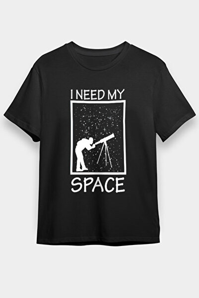 Darkhane تي شيرت للأطفال باللون الأسود للجنسين من تلسكوب الفلك