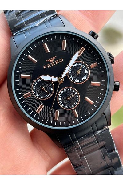 FERRO Inner Functions Active Chronograph 30 Mt Waterproof Men's Wrist Watch xf0049