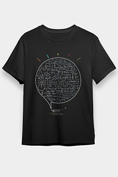 Darkhane Matematikçi Siyah Unisex Tişört T-Shirt
