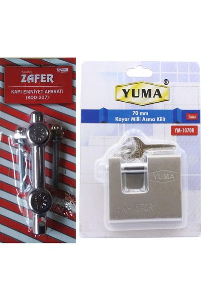 Filo Door Safety Reset Lock Apparatus K207 and Yuma Padlock 70 Mm