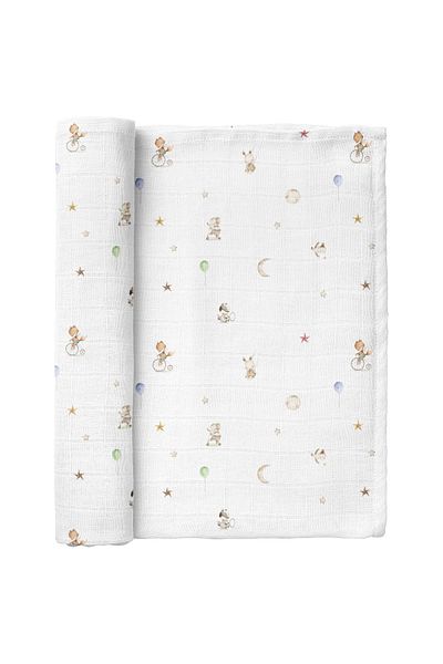 Casadora Baby 100% Cotton Washed Muslin Blanket (115x115 cm)