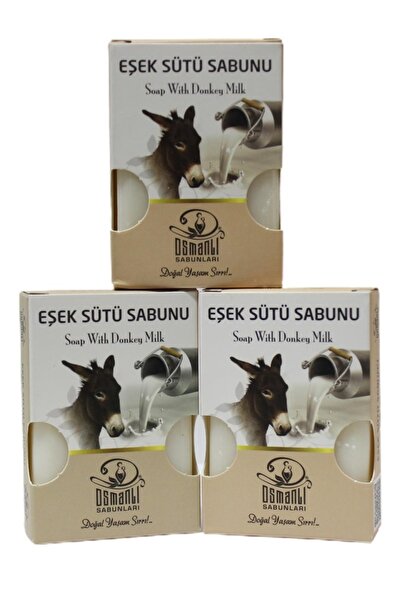 Köy Tohumları 3 Pieces 150Gr Donkey Milk Soap Are Completely Made From Real D...