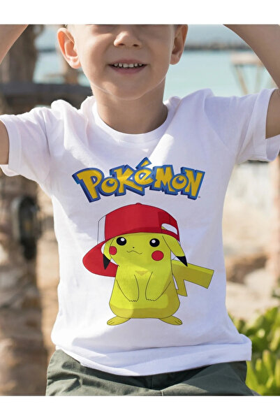 oneagılyazı Unisex Pokemon Pikachu Çocuk T-shirt